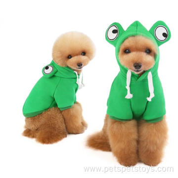 Latest eco-friendly winter heated frog designers dog clothes
